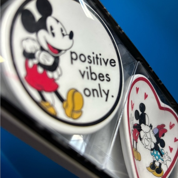 Disney Mickey and Minnie Mouse Jewelry Tray, Ceramic Trinket Dish (Set of 3) - Picture 7 of 9